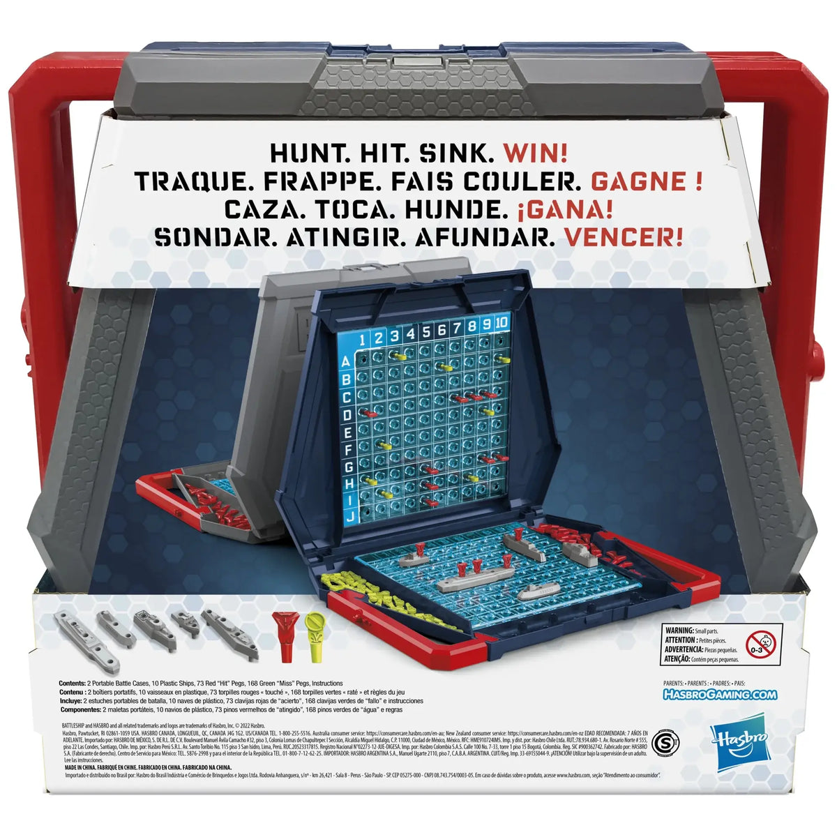 Battleship 2 Player Game With Travel Cases