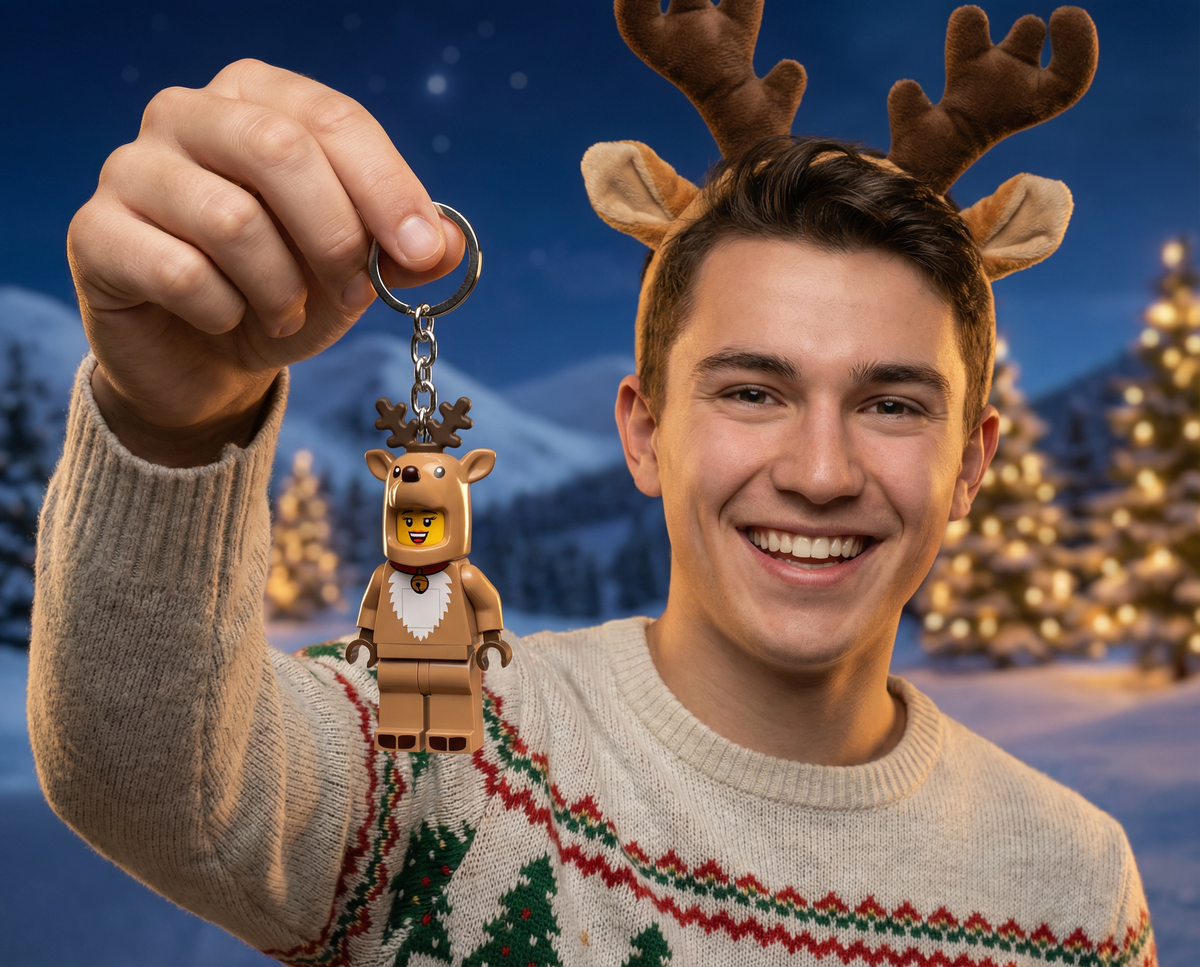 LEGO Christmas LED Keychain 16ct Merchandiser