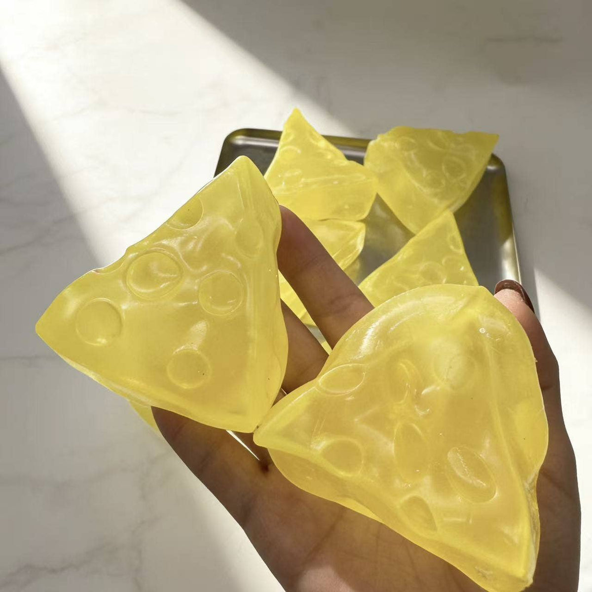 Maltose-Filled Slow Rebounding Cheese Squeeze Toy
