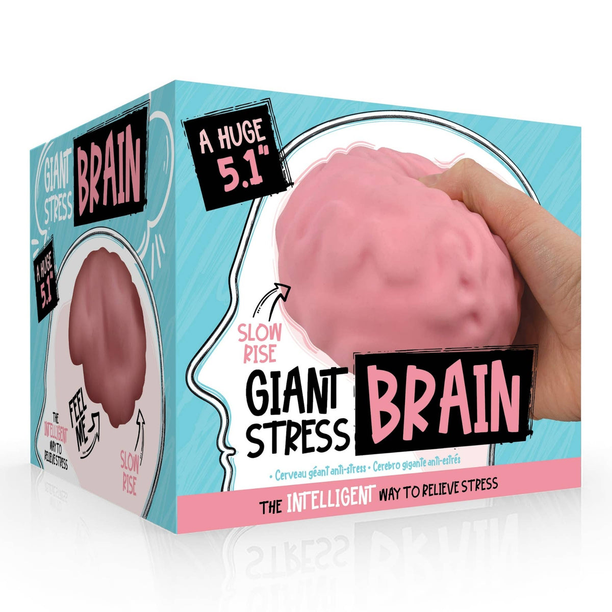 Giant Brain Stress Ball – Large Squishy Toy for Adults