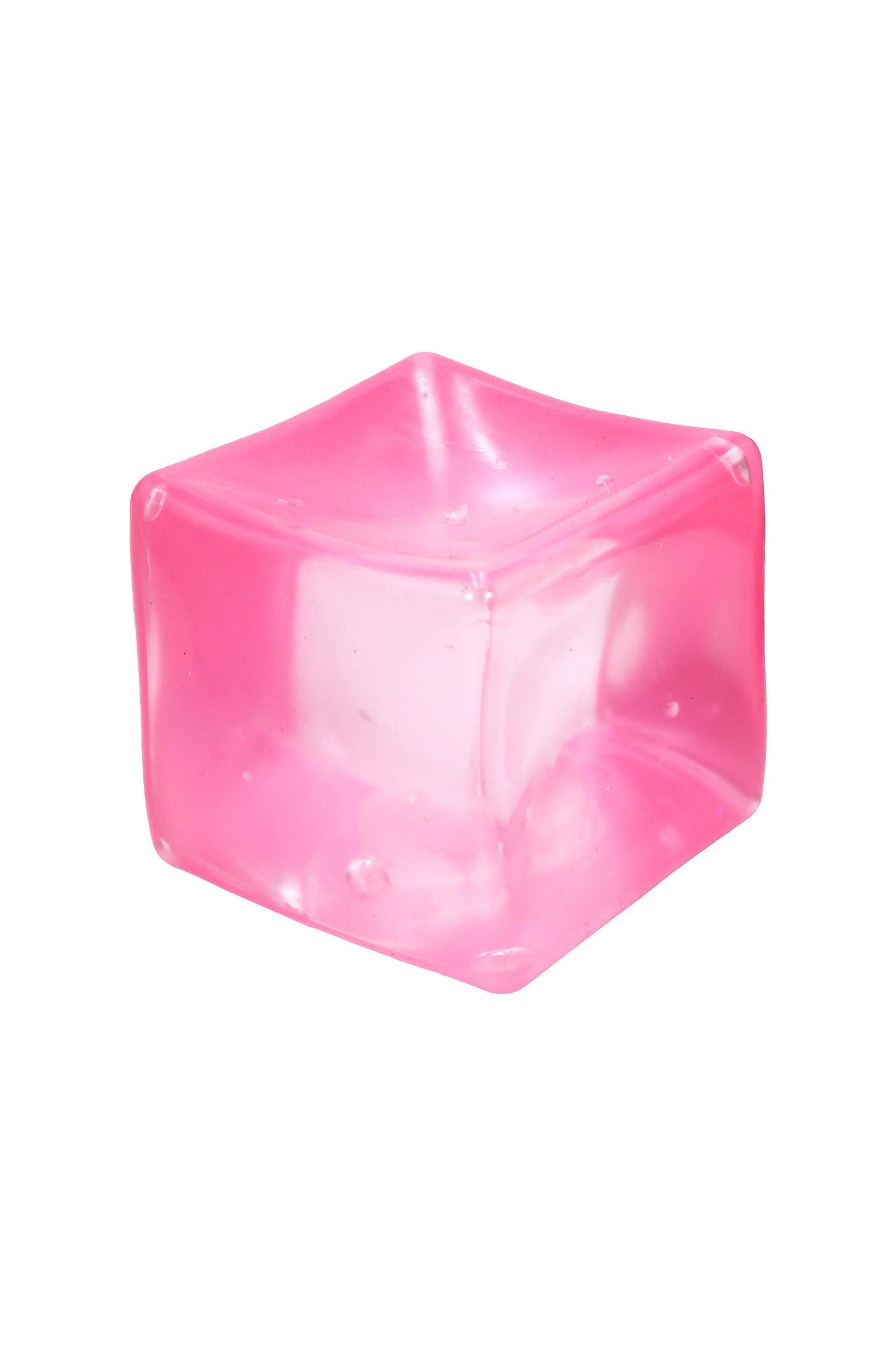 Clear Cube Solid Maltose Putty Filled Squishy Toy