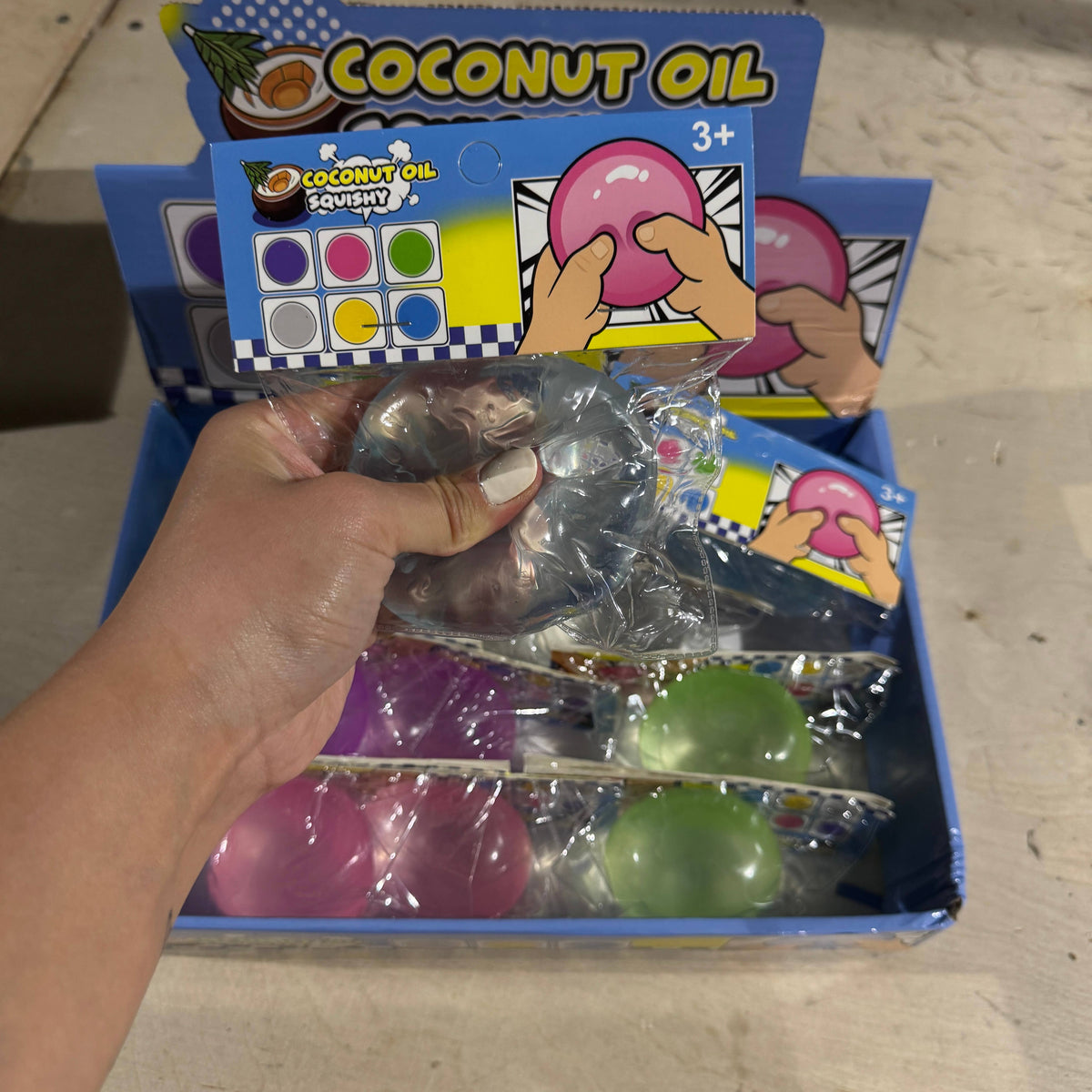 Coconut Oil Vaseline Colorful Round Ball Toy | A212