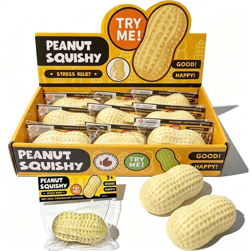 Mini Peanut Crunchy Filled Bricks Stress Relief Ball Handmade Squishy Toy Fidget Sensory Toy Kaiying Studio