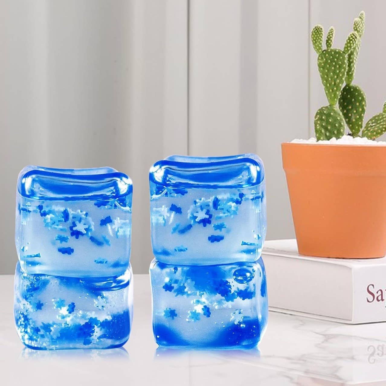 Nice Cube snow flake Squishy Squeeze Toy Fidget Toy