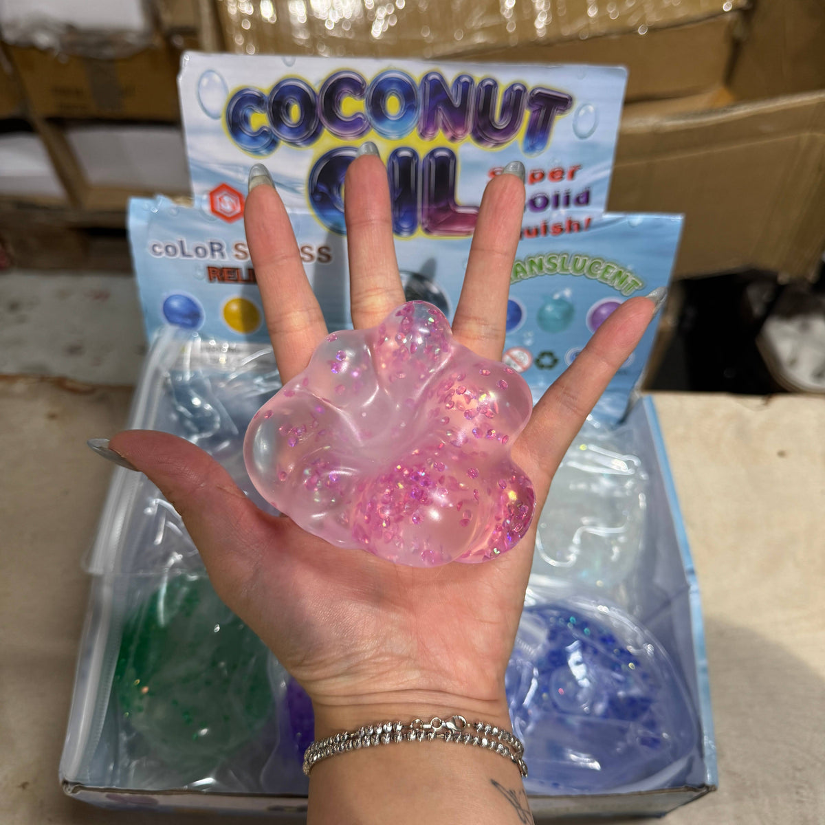 Coconut Oil Vaseline Mini Diamond Round Ball Toy | A217