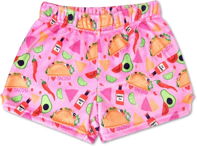Taco Love Plush Shorts Sm