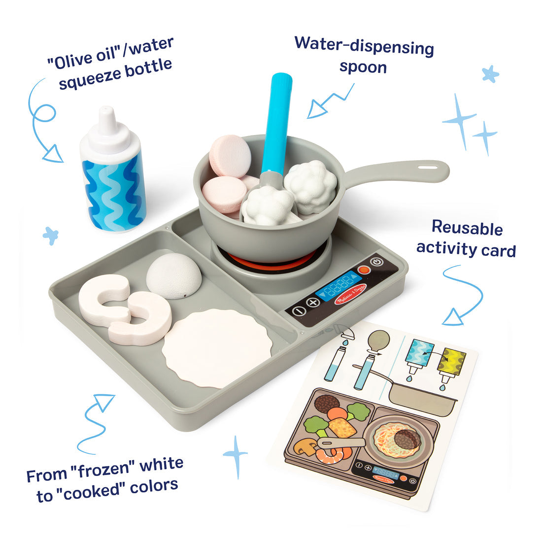 Simmer & Stir Stovetop Play Set with Water Wow! Color Reveal