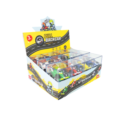 Rollin’ Diecast Pull-Back Racing Car in Clear Box