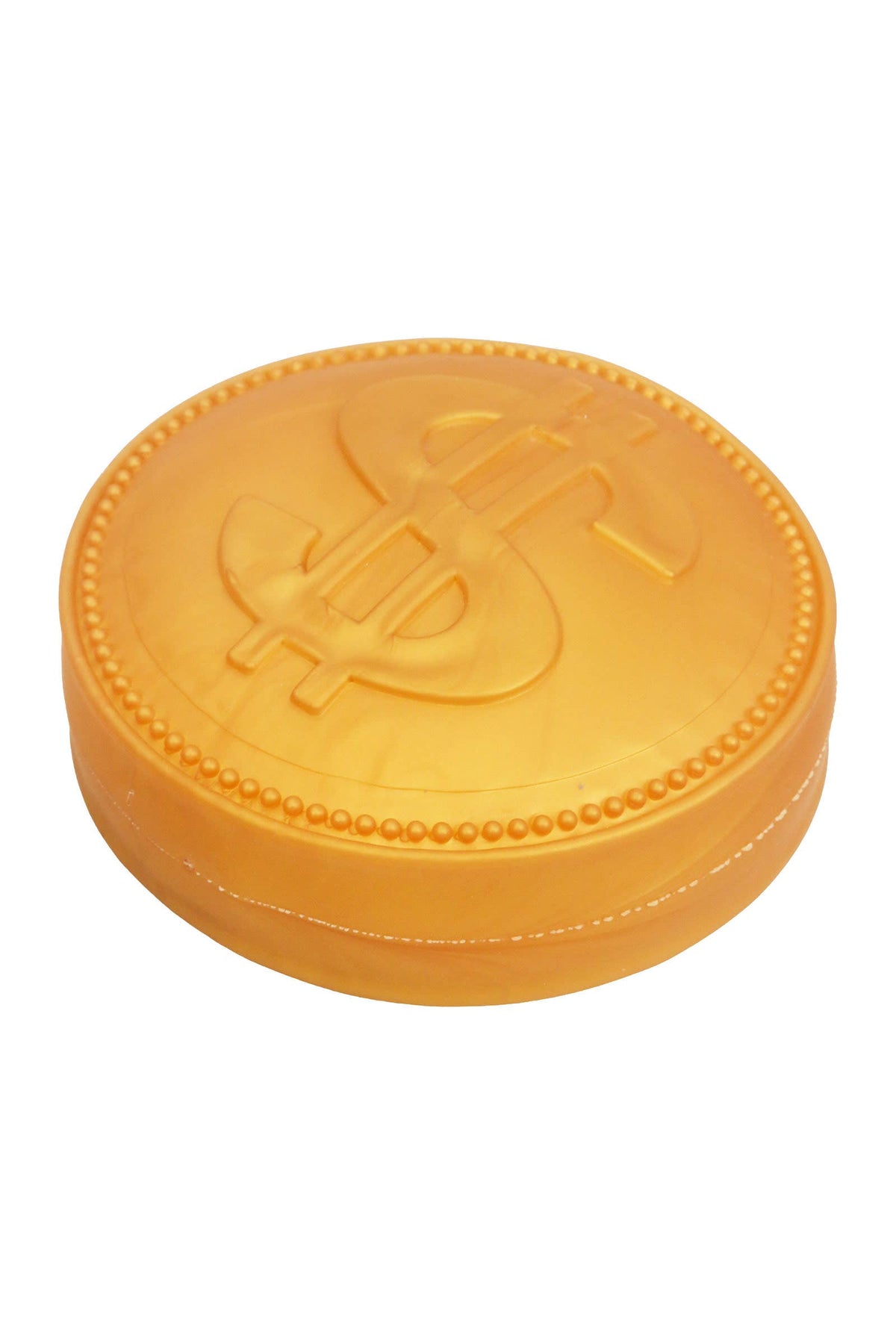 JUMBO 5.75 Inch Golden Coin Fluffy Slime Filled TPR Squishy