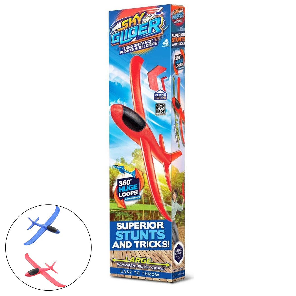 Sky Glider, Stunt Glider, Hand Launch Up To 75 Feet