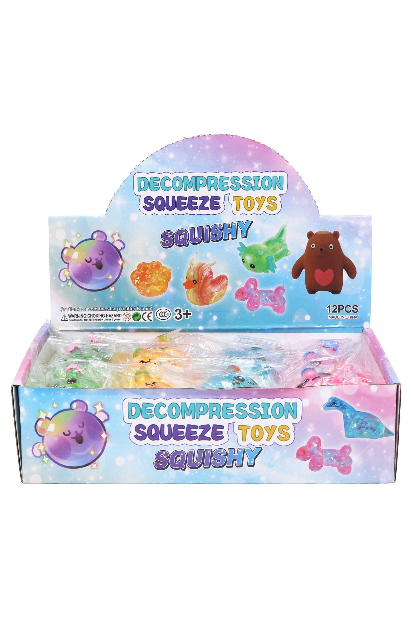 Cute Boba Glittery Maltose Thick Putty Filled Squishy