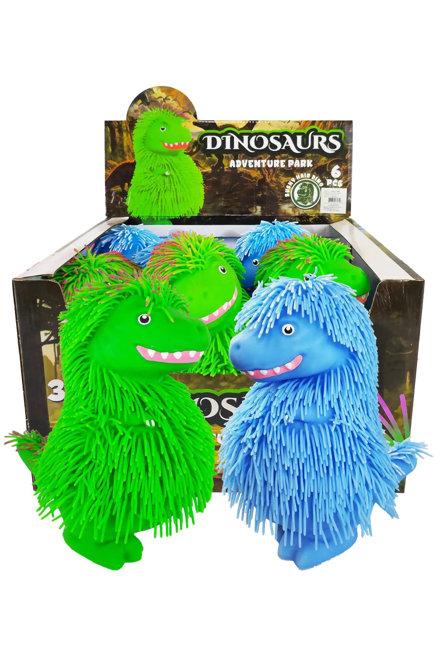 Jumbo Dinosaur Spiky Puffer Led Squishy - 6 pcs
