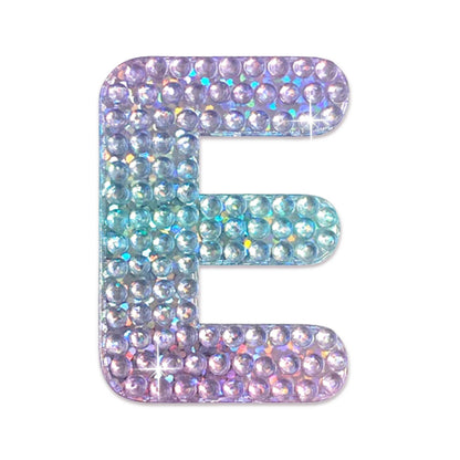 Letter E 2" Rhinestone Sticker