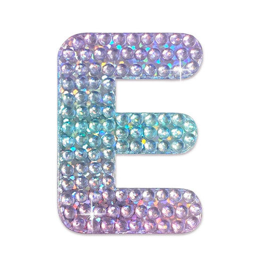 Letter E 2" Rhinestone Sticker