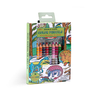 Dinosaur Biggie Pencils with Fold-Out Mini Mural Bundle
