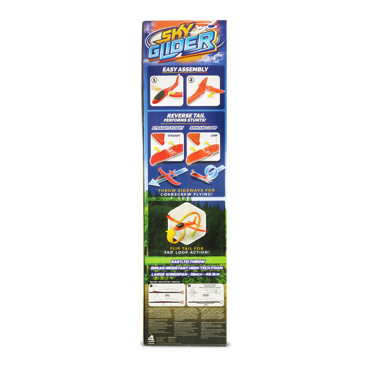 Sky Glider, Stunt Glider, Hand Launch Up To 75 Feet