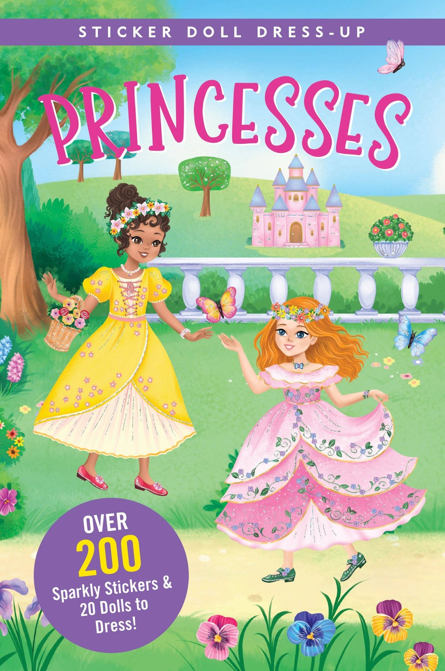 STICKER DOLL DRESS-UP BK PRINCESSES