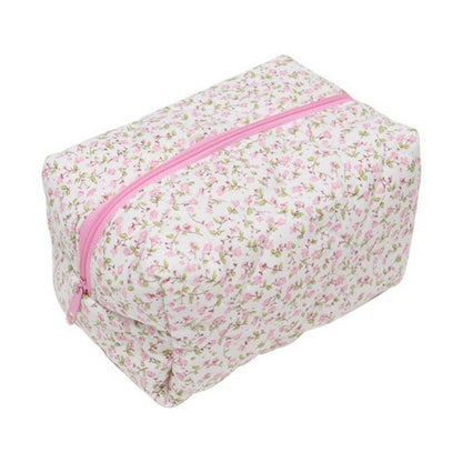 DITSY QUILTED COTTON FLORAL COSMETIC POUCH BAG | AST.