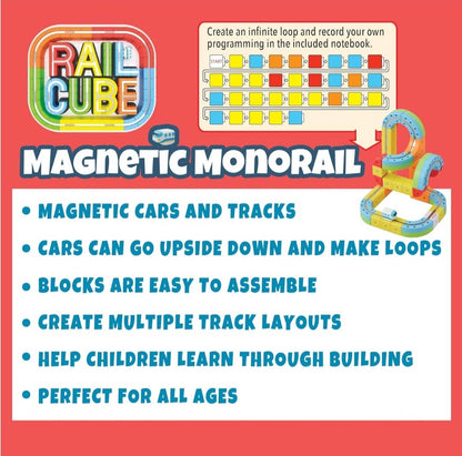 Rail Cube Magnetic Monorail Deluxe Set
