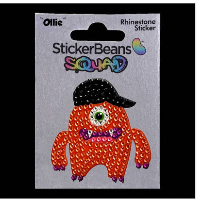 Ollie 2" Rhinestone Sticker