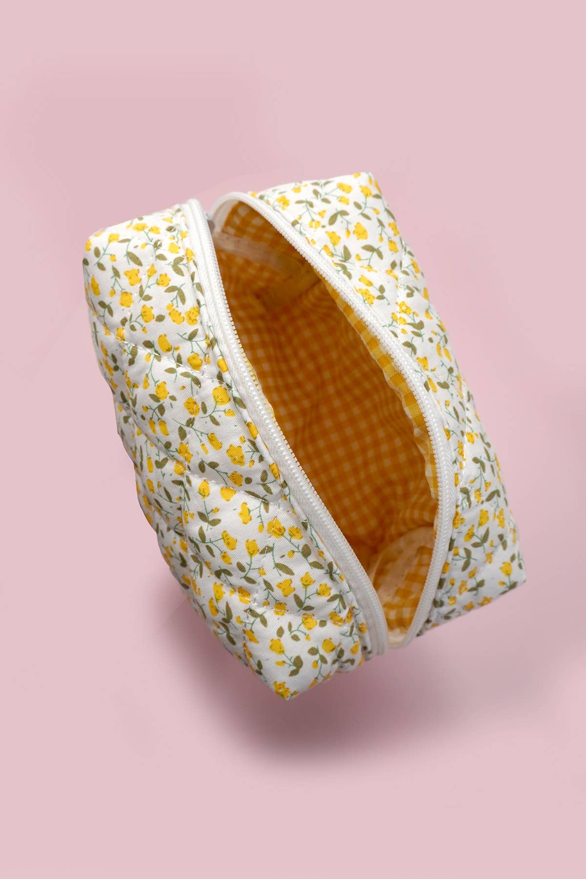 DITSY QUILTED COTTON FLORAL COSMETIC POUCH BAG | AST.