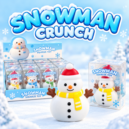 Snowman Crunch ASMR Squishy (Christmas Edition)