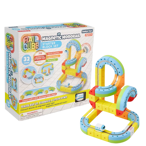 Rail Cube Magnetic Monorail Starter Set