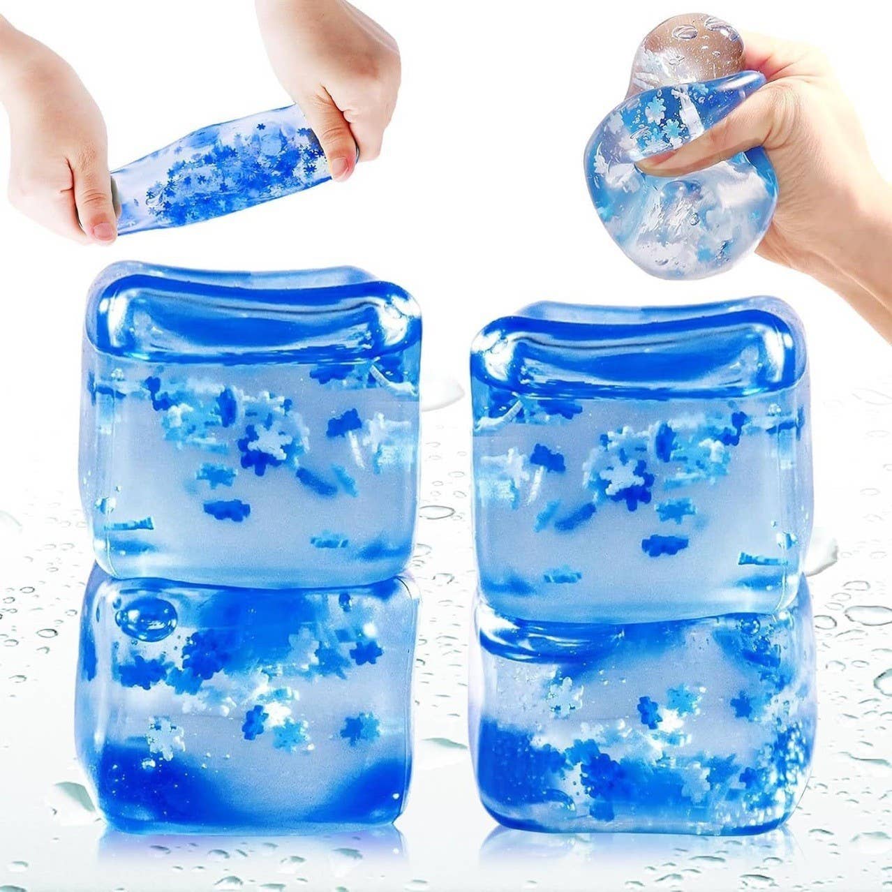 Nice Cube snow flake Squishy Squeeze Toy Fidget Toy