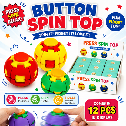 3D Printed Fidget Toy- Press, Spin & Relax