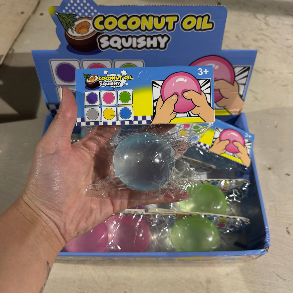 Coconut Oil Vaseline Colorful Round Ball Toy | A212