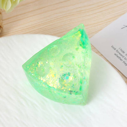 Maltose Glitter Cheese Squeeze Toy squishy fidget toy