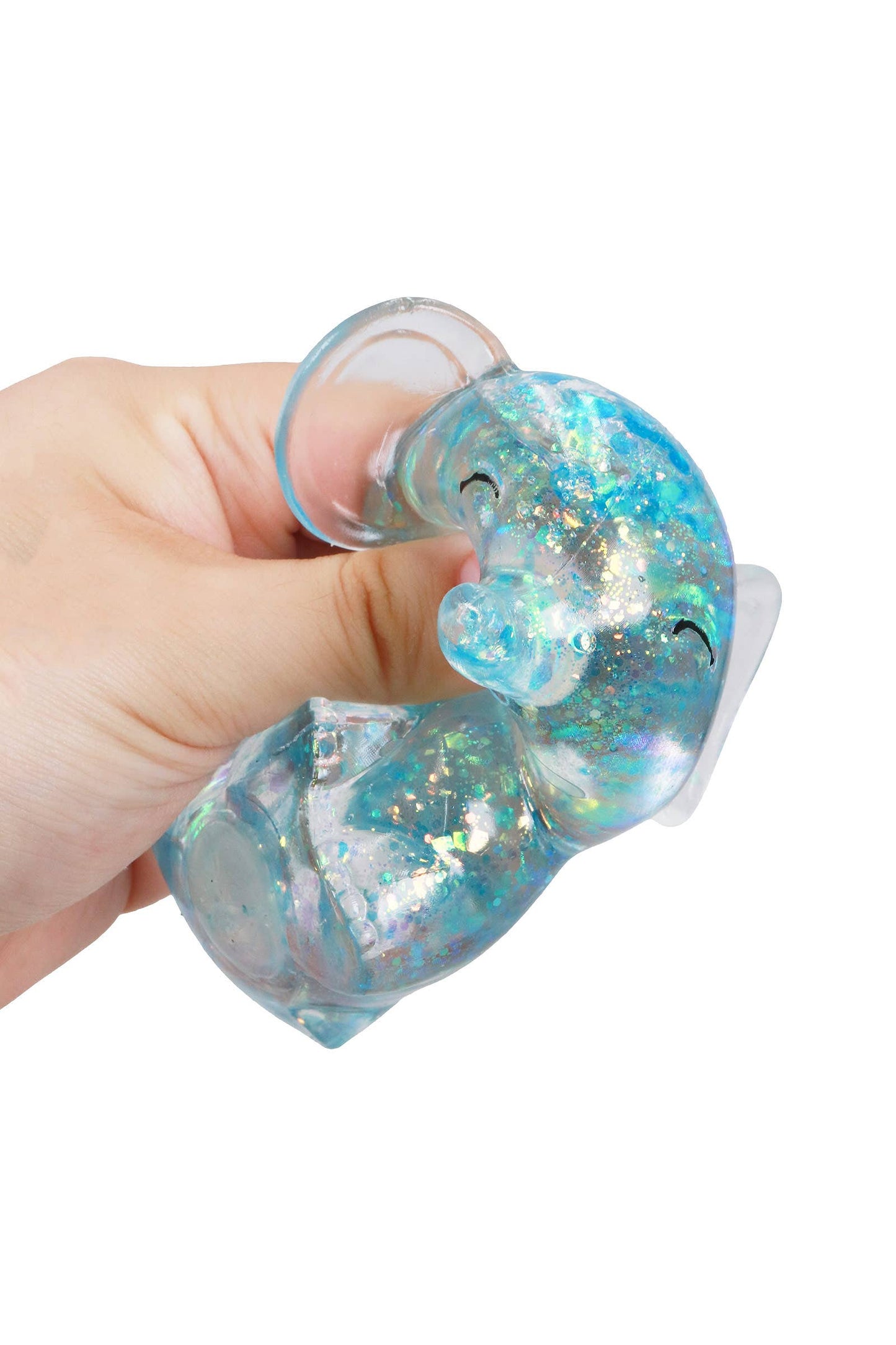 Baby Elephant Glittery Maltose Thick Putty Filled Squishy