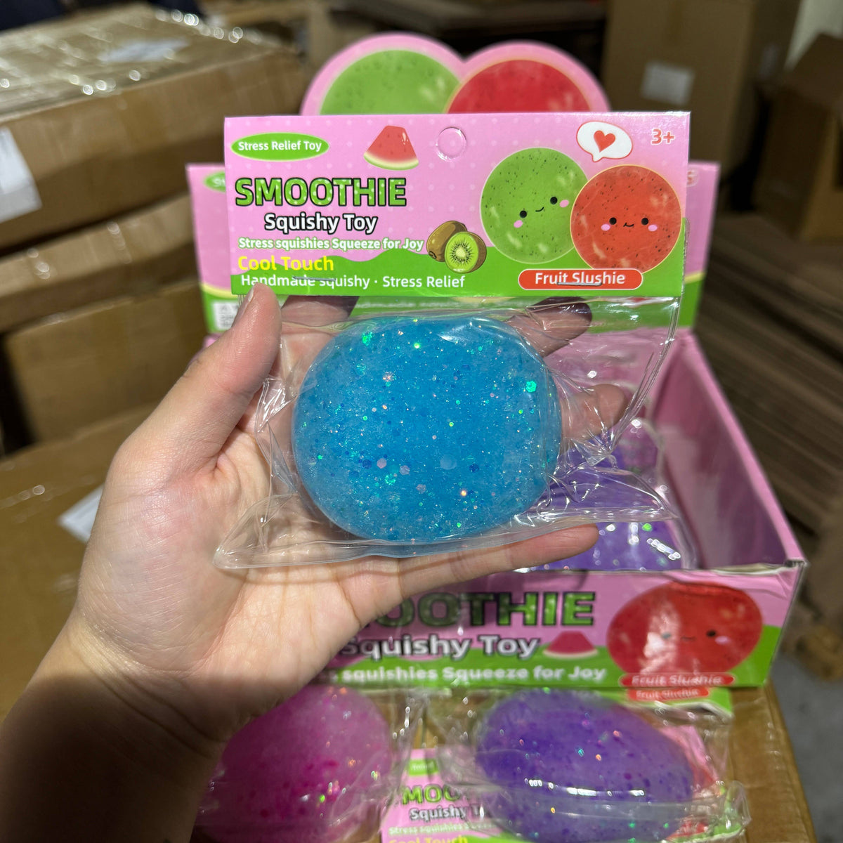 Colorful Glitter Icy Slushy Ball Squishy