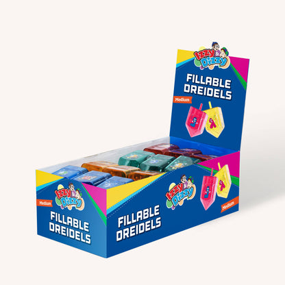 Fillable Dreidels - Medium - Assorted Colors