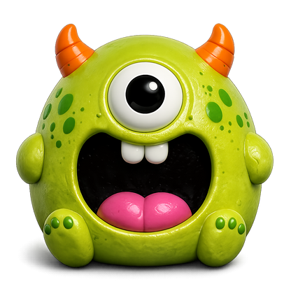Fun Doh JUMBO Halloween Monsters Squishy Toy - 6/Display