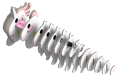 EUGY Unicorn 3D Puzzle