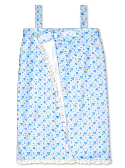 Blue Ditsy Spa Wrap (Youth X-Small/Small (4-8))