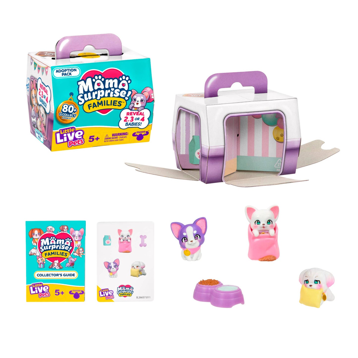Moose Toys -Little Live Pets Mama Surprise Families Adoption