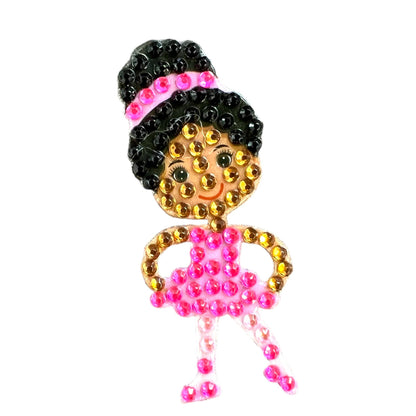 Tiny Dancer Pink & Tiny Dancer Purple 2" Rhinestone Sticker