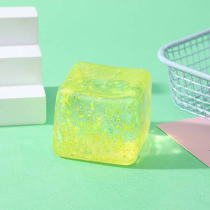 5cm Maltose glitter Cube squishy Toy Stress Relief ball Toy