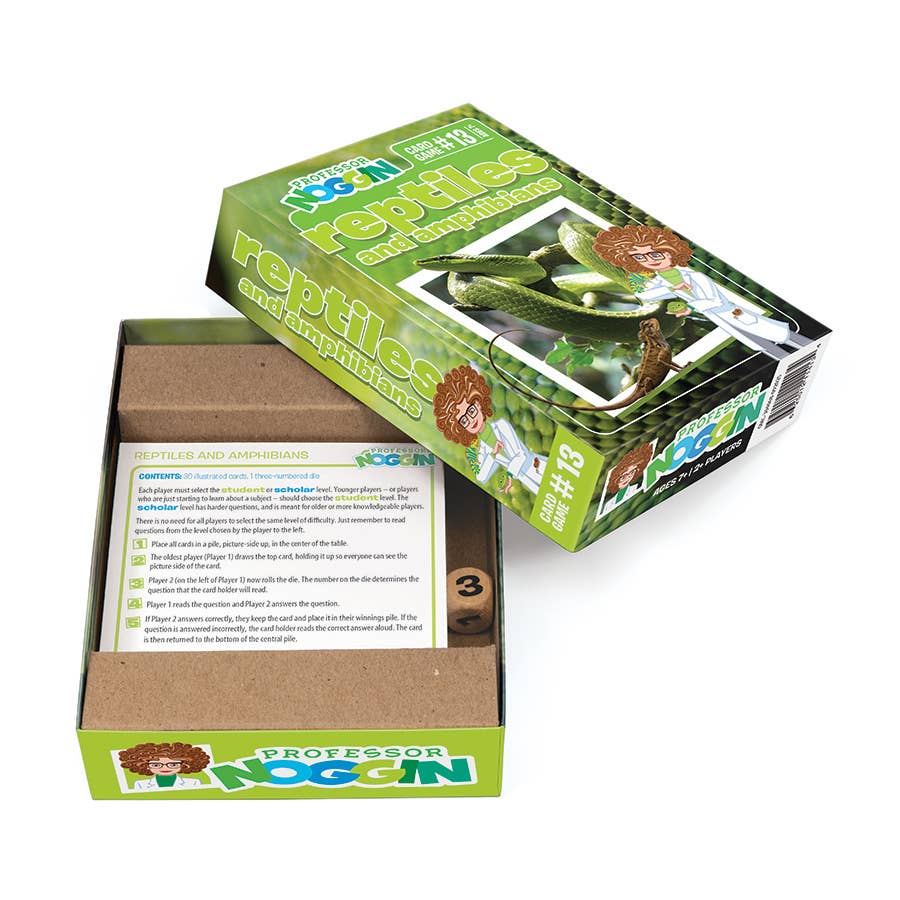 Prof. Noggin Reptiles and Amphibians Card Game