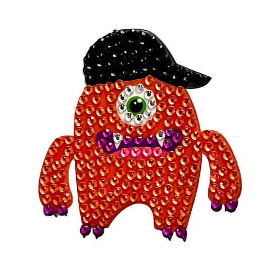 Ollie 2" Rhinestone Sticker