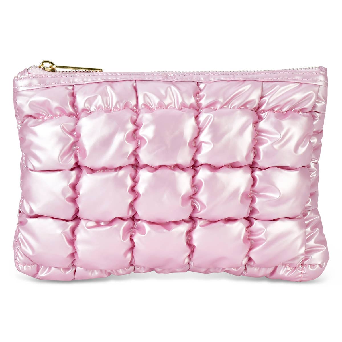 Icy Rose Puffer Pouch
