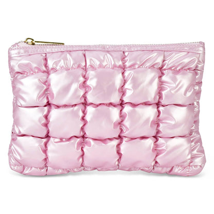 Icy Rose Puffer Pouch