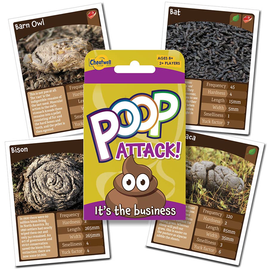 Poop Attack! Educational Card Game