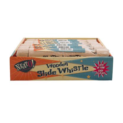 Neato! Wooden Slide Whistle, 6.5" Sealed Musical Toy, Retro