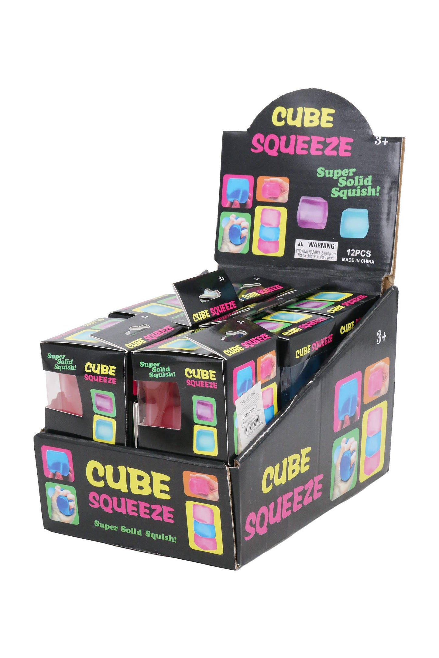 Clear Cube Solid Maltose Putty Filled Squishy Toy