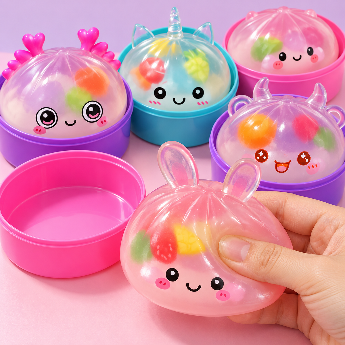 Fruit Dumpling Squishy - Coconut Oil & Vaseline, 6 Styles