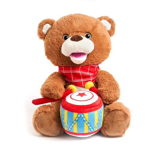 Drummin' Billy Bear (Soft Musical Singing Kids Plush Toy)