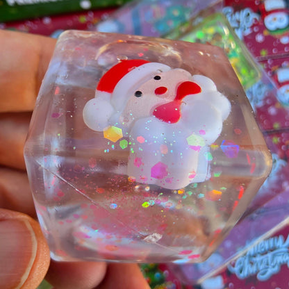 Christmas Glitter Squishy Cube 4-Packs – Display of 12